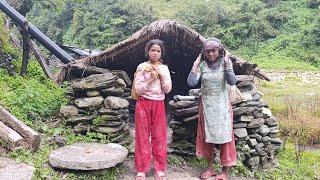 Most Himalayan Village Traditional Life Very Grinding Cron In A Water Mill &Original village life