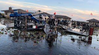 Party at Willard’s airboat camp Bandhelicopterand riding the Everglades. Overnight at old glory