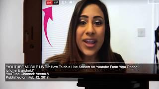 YouTube Live Channel How-Tos - Apr 8 2018  tubescan