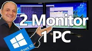 Come impostare il doppio schermo 2 Monitor per 1 PC con window 10