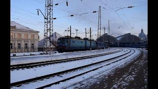  Уз ВЛ10-1401 with train no 032Ш Ukrainian Railways Уз departures from st. Lviv 26.12.2021