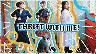 Thrift with me for two piece sets  thrift haul spring style vintage fashion