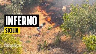 La Sicilia brucia interventi senza sosta per spegnere le fiamme Situazione drammatica