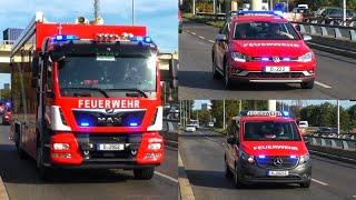 Führungsunterstützung️ Einsatzfahrt 》ELW2 + ELW-Erk + MTF-Drohne  Berliner Feuerwehr  FüSt-Nord