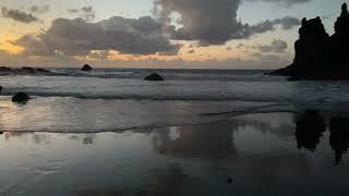 Benijo beach in Tenerife at sunset