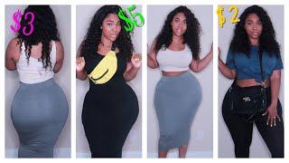 FULL OUTFITS UNDER $5  CHEAPEST OUTFITS In My Closet  Gina Jyneen  Celie Hair