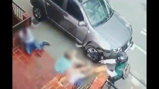 Video de violento robo en Bucaramanga a pareja que había retirado $100 millones