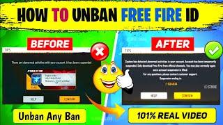 HOW TO RECOVER FREE FIRE SUSPENDED ACCOUNT  FREE FIRE SUSPENDED ID KO UNBAN KAISE KARE 2024  NEW