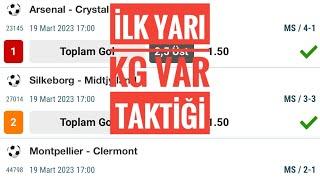 İLK YARI KARŞILIKLI GOL VAR TAKTİĞİ MUTLAKA İZLEYİN