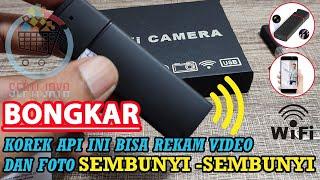 Kamera Korek Api K6 WiFi Review Unboxing Tutorial Menghubungkan ke HP untuk Pemantauan Jarak Jauh