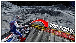 130FT DROP ONTO THE MOON in MX Bikes