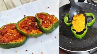 SHIMLA MIRCH ka tasty NASHTA  Capsicum Breakfast  Quick and Easy Recipes  Divine Khana