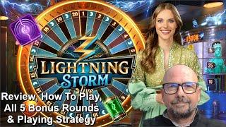 Evolution Lightning Storm Review How to Play All Bonus Rounds + Strategy