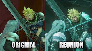 【4K】CLOUD VS SEPHIROTH CRISIS CORE REUNION vs ORIGINAL  FINAL FANTASY VII CRISIS CORE REUNION