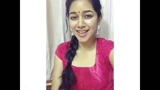 Mirnalini ravi recent cute dubsmash video  Mirnalini ravi