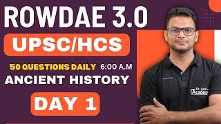 ROWDAE  Day 1  Ancient India test 1 Dr Amit Academy