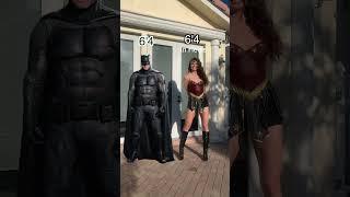 Justice League Height comparisons 