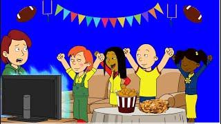 Caillou Throws A Super Bowl Party While Grounded