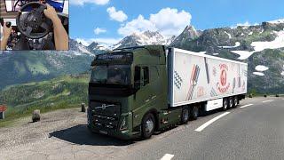 To Switzerland - Euro Truck Simulator 2 v1.50  Thrustmaster TX gameplay