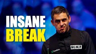 Brilliant break performed cleanly Ronnie OSullivan