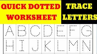 How To Create Dotted Tracing Worksheets in Ms Word  Handwriting Practice Worksheets