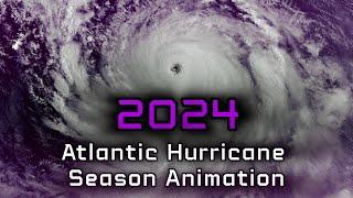 2024 Hypothetical Atlantic Hurricane Season Animation V2