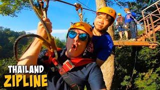$15 Zipline in Chiang Mai Thailand With my Boss