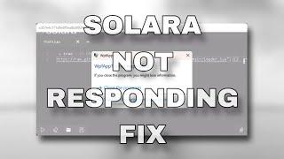 fix for solara not responding when injecting - simple  tutorial