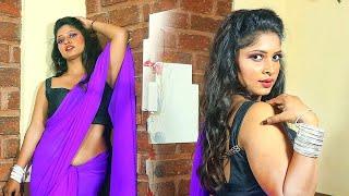 Saree Lover Anjani  Desi Bong Girl Sexy Photoshoot In Saree