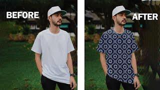 add pattern to clothing photoshop photoshop tutorials