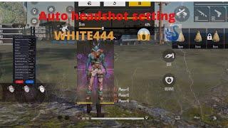 Best auto headshot setting for  free fire in smart gagasetting+HUD+Mouse setting