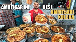 Amritsari Kulcha in Amritsar  Monu Kulcha Hut Amritsar  Amritsar Street Food