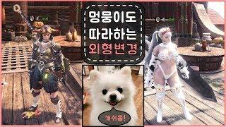 MHWPC 멍뭉이도 따라하는 몬스터헌터월드 외형변경 모드  MHW Transmog  사용법 MHW Transmog Guide MONSTER HUNTER WORLD  PC