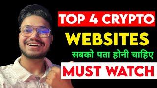 Top 4 Crypto websites  Crypto research sites  Crypto update