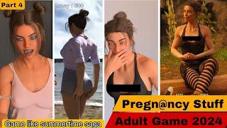 Adults game with pregnancy stuff like Summertime saga