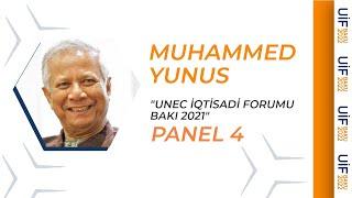 UNEC İqtisadi Forumu Bakı 2021  PANEL 4  Muhammed Yunus