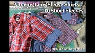 Altering Long Sleeves into Short Sleeves - TUTORIAL