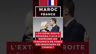 Lextrême droite veut empêcher les transferts de fonds des MRE #maroc #bardella #lepen