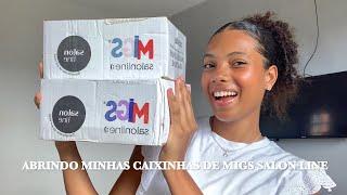 ABRINDO AS MINHAS CAIXINHAS DE MIGS SLON LINE   UNBOXING #migssalonline #salonline