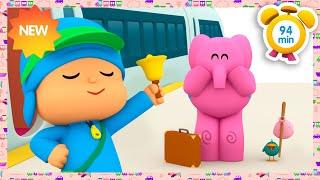  POCOYO ENGLISH - THE TRAIN IS COMING ALL ABOARD THE TRAIN 94 min Full Episodes  CARTOONS