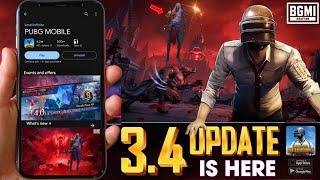  HOW TO UPDATE PUBG MOBILE 3.4 VERSION  PUBGM 3.4 UPDATE OPTION NOT SHOWING  BGMI 3.4 UPDATE