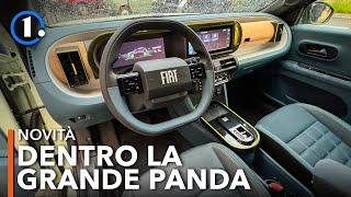 Gli INTERNI della Fiat GRANDE PANDA  Bagagliaio spazio infotainment qualità