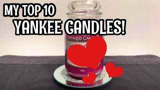 MY TOP TEN YANKEE CANDLES