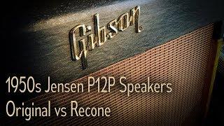 1950s Jensen P12P Speakers - Original vs Recone