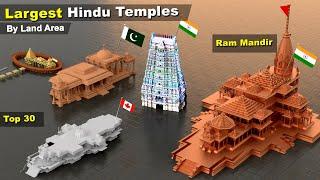 Largest Hindu Temples by Land Area  #rammandir  #flag  Top 25+