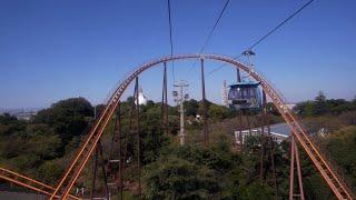 4K cab view - Sky Shuttle Japans only ropeway that straddles metropolitan and prefectural borders