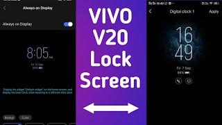 vivo V20 Lockscreen Clock Setting