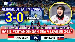 MEGAWATI TAMPIL KELAS EROPA Hasil SEA V League 2024  Timnas Indonesia Vs Thailand  Berita Voli