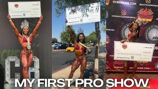 I WON MY FIRST PRO SHOW  Wellness Natural Pro Bodybuilder SHOW VLOG  Lots of FOOD