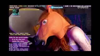 Amouranth believing she’s a horse asmr meta